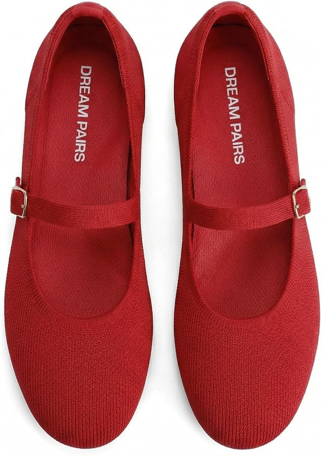 DREAM PAIRS Women's Mary Jane Ballet Flat Shoes | Amazon (US)