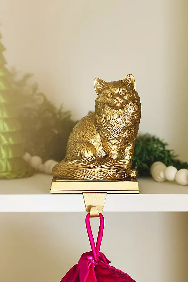 Animal Icon Cat Stocking Holder | Anthropologie (US)