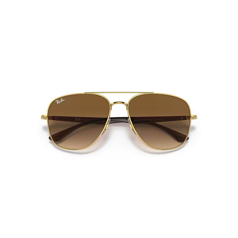 Ray-Ban Rb3683 Sunglasses Gold Frame Brown Lenses 59-15 | Ray-Ban (US)