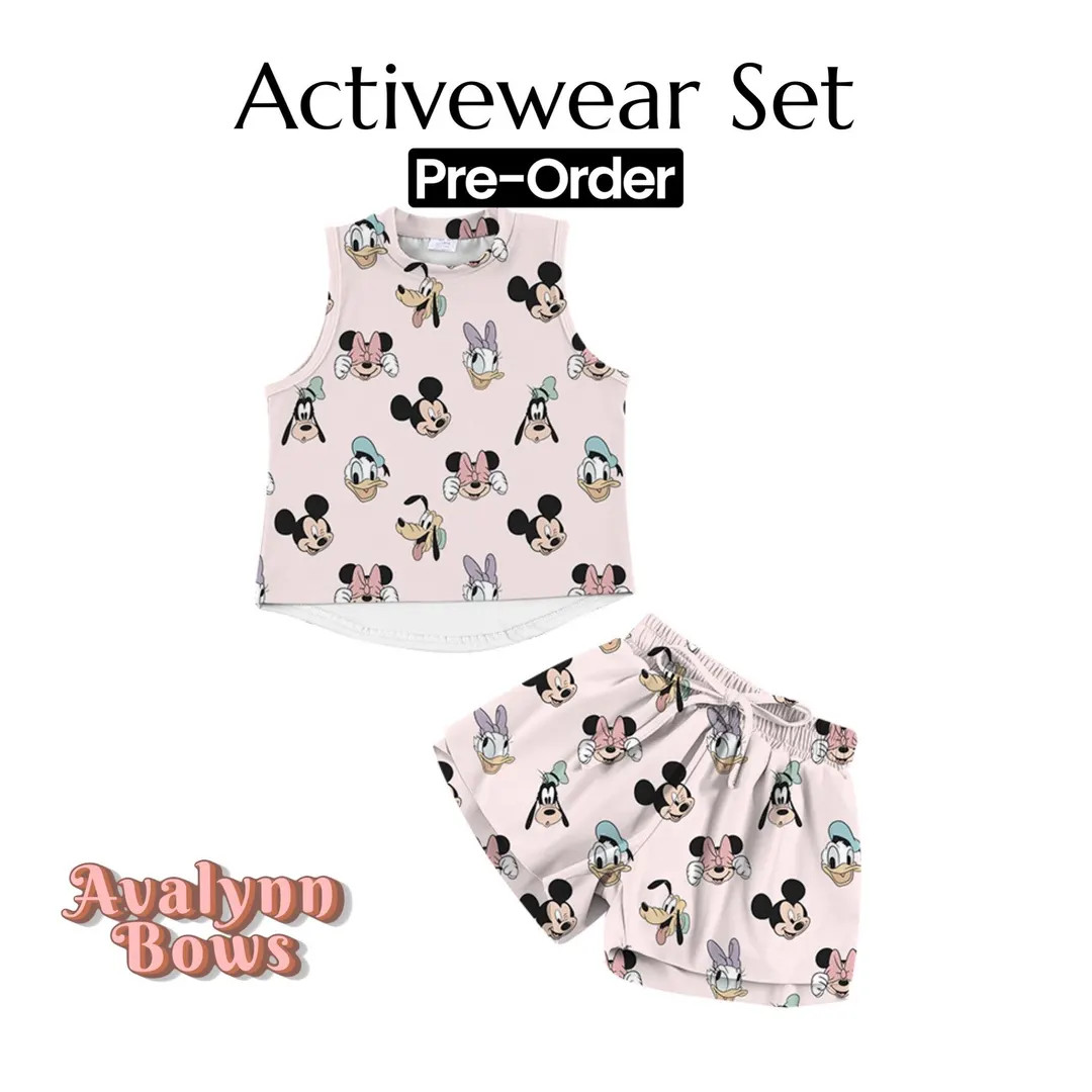 Mickey Minnie Adult/Kids Activewear Set, Disney Shirt, Athletic Set, Disney Shorts, Athletic Fabr... | Etsy (US)