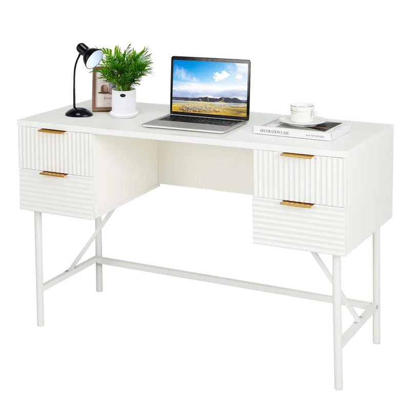 Coggin Metal Base Computer Desk | Wayfair North America