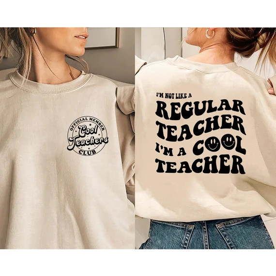 Cool Teachers Club Sweatshirt  Teacher Sweatshirt  Teacher - Etsy | Etsy (US)