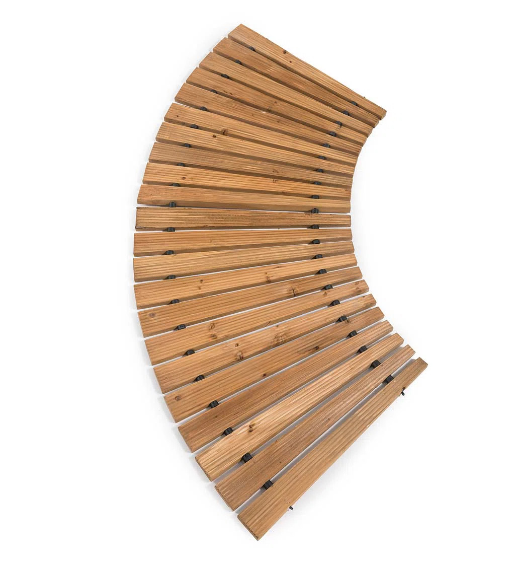 4'L Roll-Out Curved Hardwood Pathway | Wayfair North America