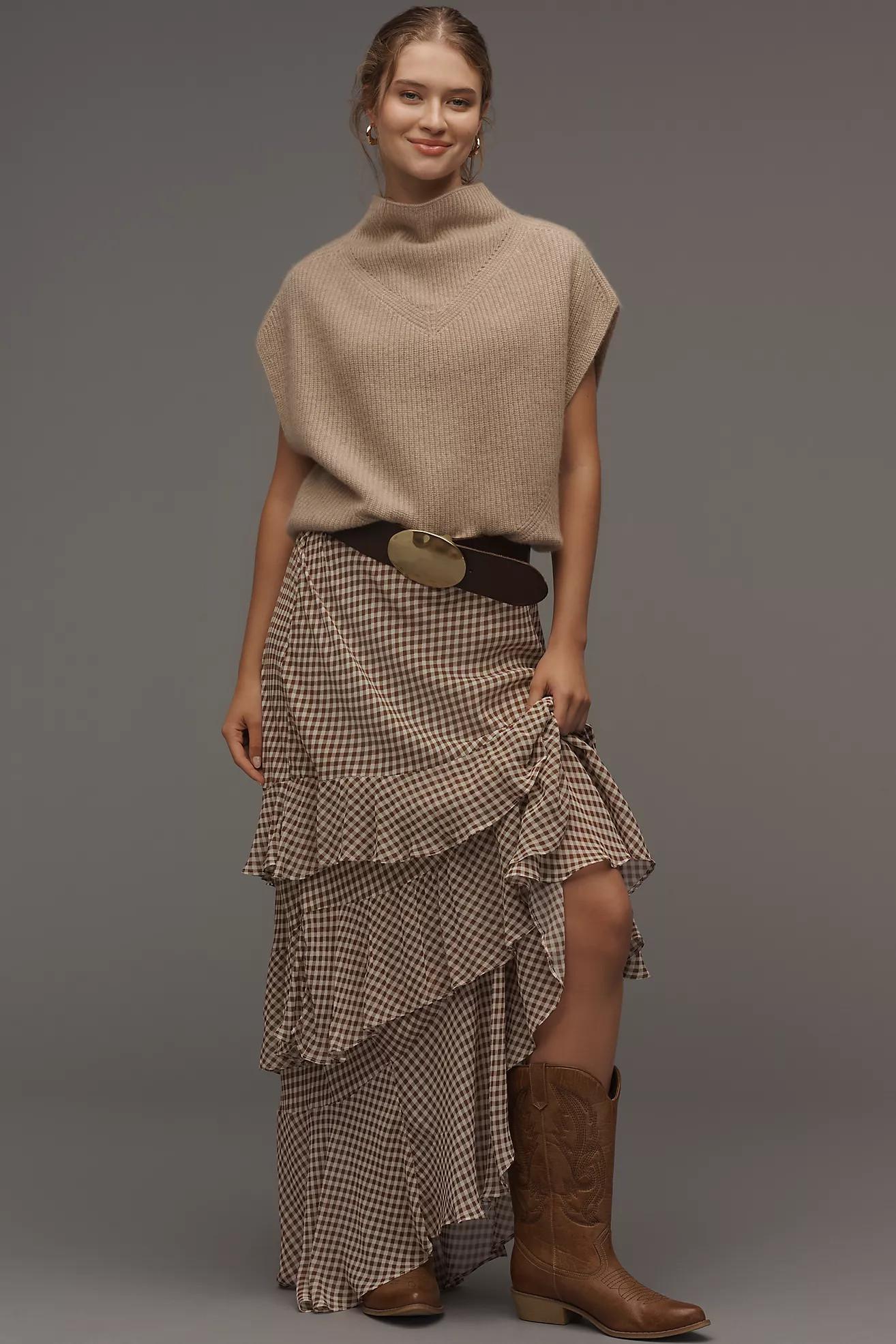 The Enza Cashmere Poncho Sweater Vest | Anthropologie (US)