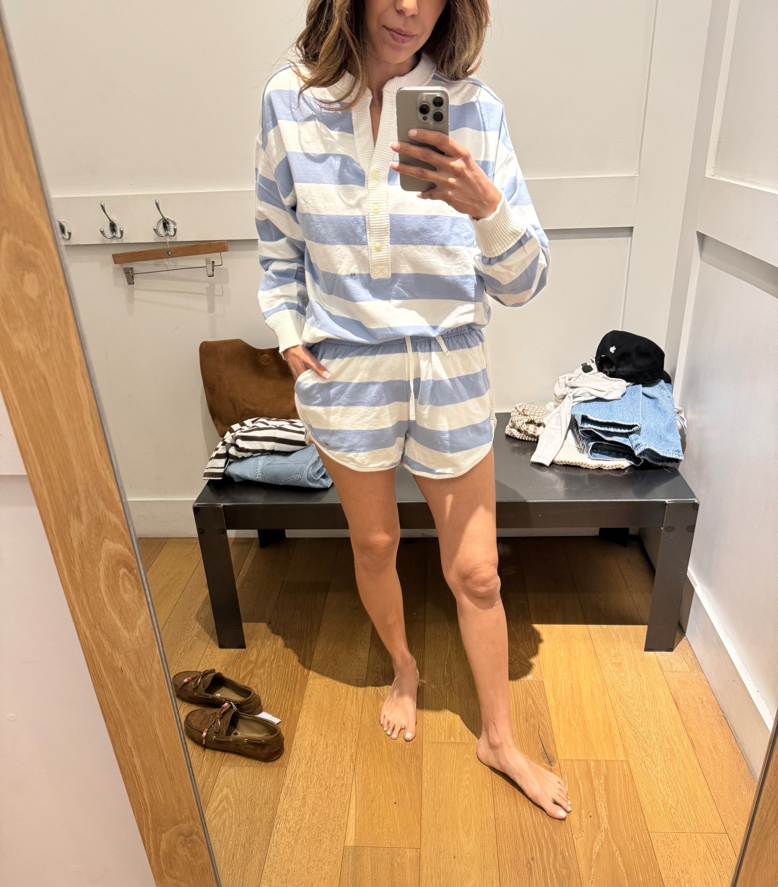 Casual loungewear 
Striped set 
Matching set 
Vacation outfit beach 

#LTKgrwm #LTKootd #LTKActive
