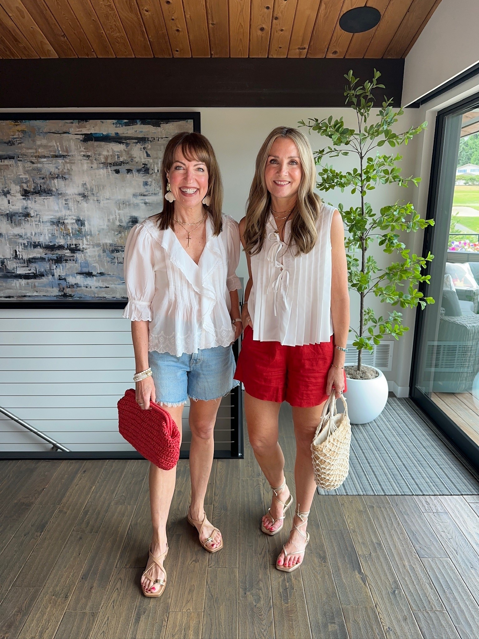 The biggest hero in our summer closet? A white top! Love these tops with a red pop!

#LTKootd #LTKgrwm #LTKOver40