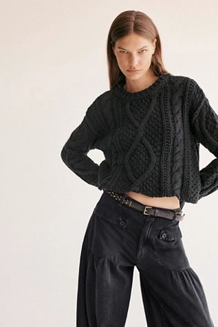 Cutting Edge Cable Pullover | Free People (UK)