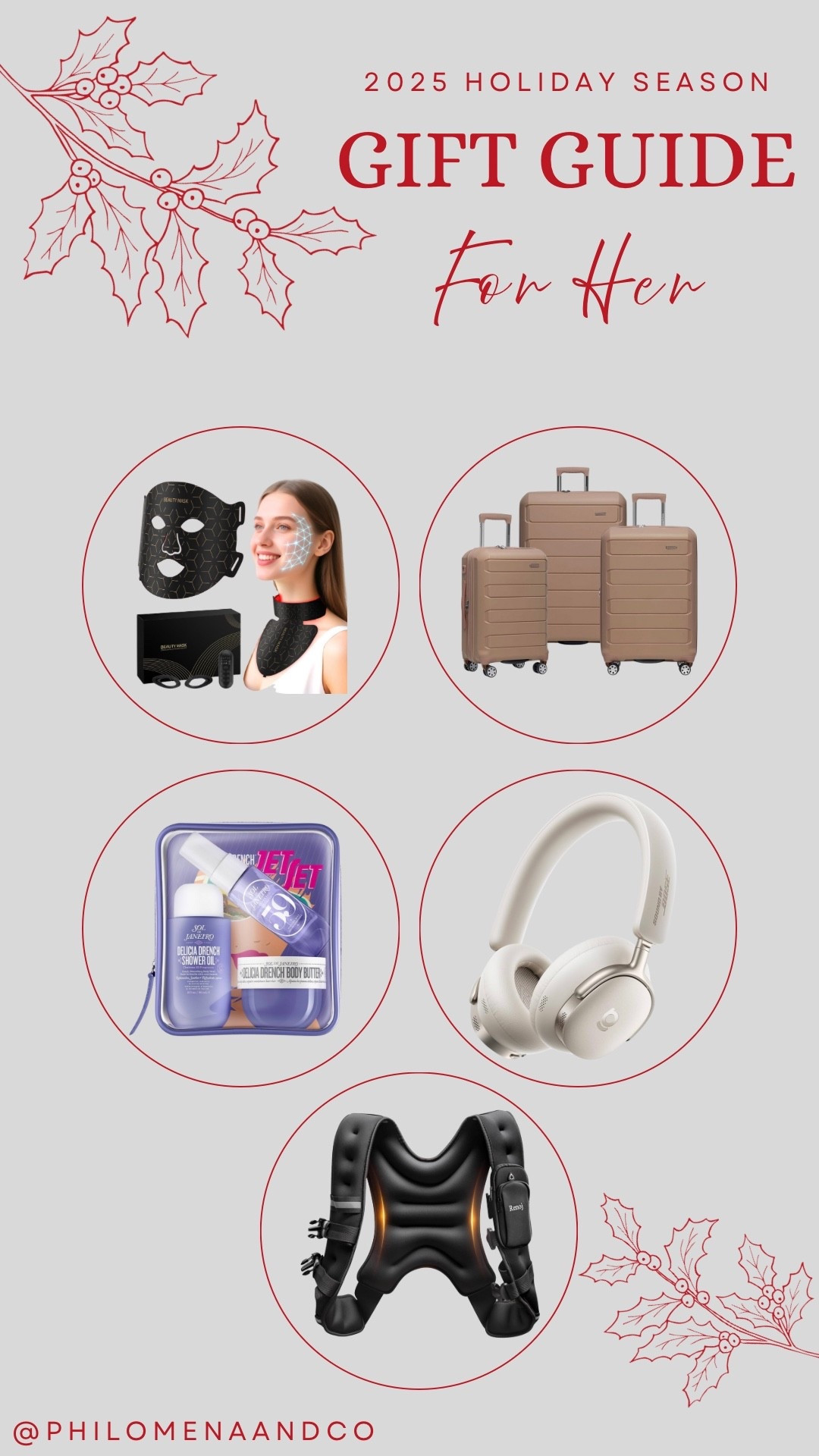 Gift guide, gift idea, Christmas gift guide, Christmas gift ideas, gifts for her, gift for her, Christmas gifts, gifts for wife, gifts for mom, gifts for daughter, headphones, beauty gifts, red light therapy, weighted vest, Cyber Monday, Black Friday, Red Light Mask

#LTKGiftGuide #LTKFindsUnder100 #LTKHoliday