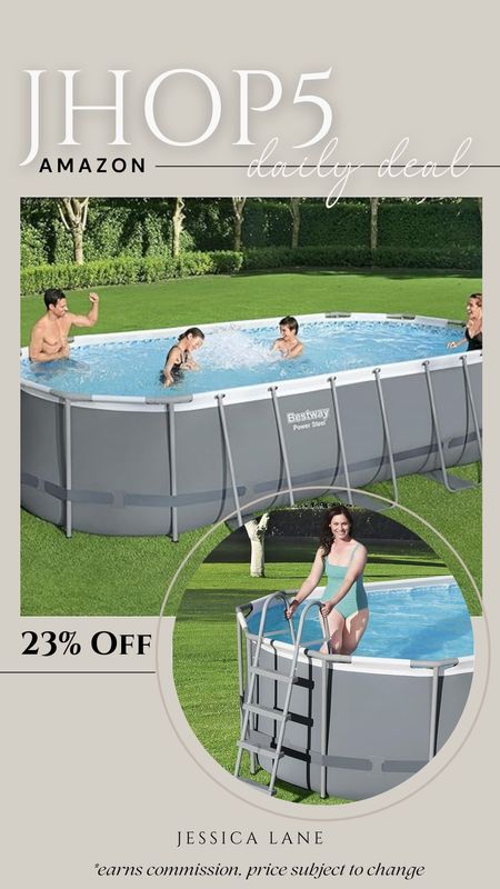 Amazon daily deal, save 23% on this above ground outdoor pool, perfect for summer! Outdoor pool, above ground pool, Amazon pools, Amazon Summer must have, Amazon daily deal, Amazon home

#LTKSeasonal #LTKHome #LTKSaleAlert