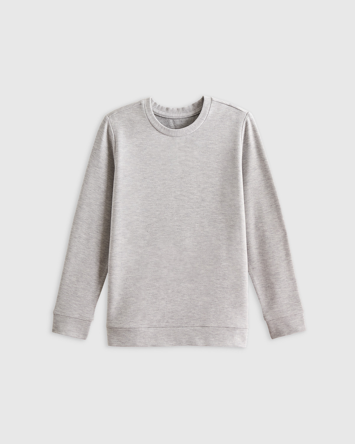 Quince | SuperSoft Fleece Sweatshirt in Heather Grey, Size 6, Lenzing Modal | Quince