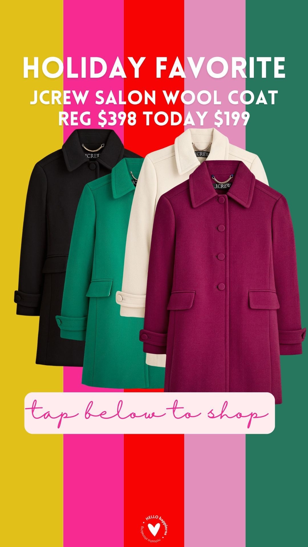 holiday favorite | Jcrew wool coat $199 

#LTKHoliday #LTKGiftGuide #LTKCyberWeek