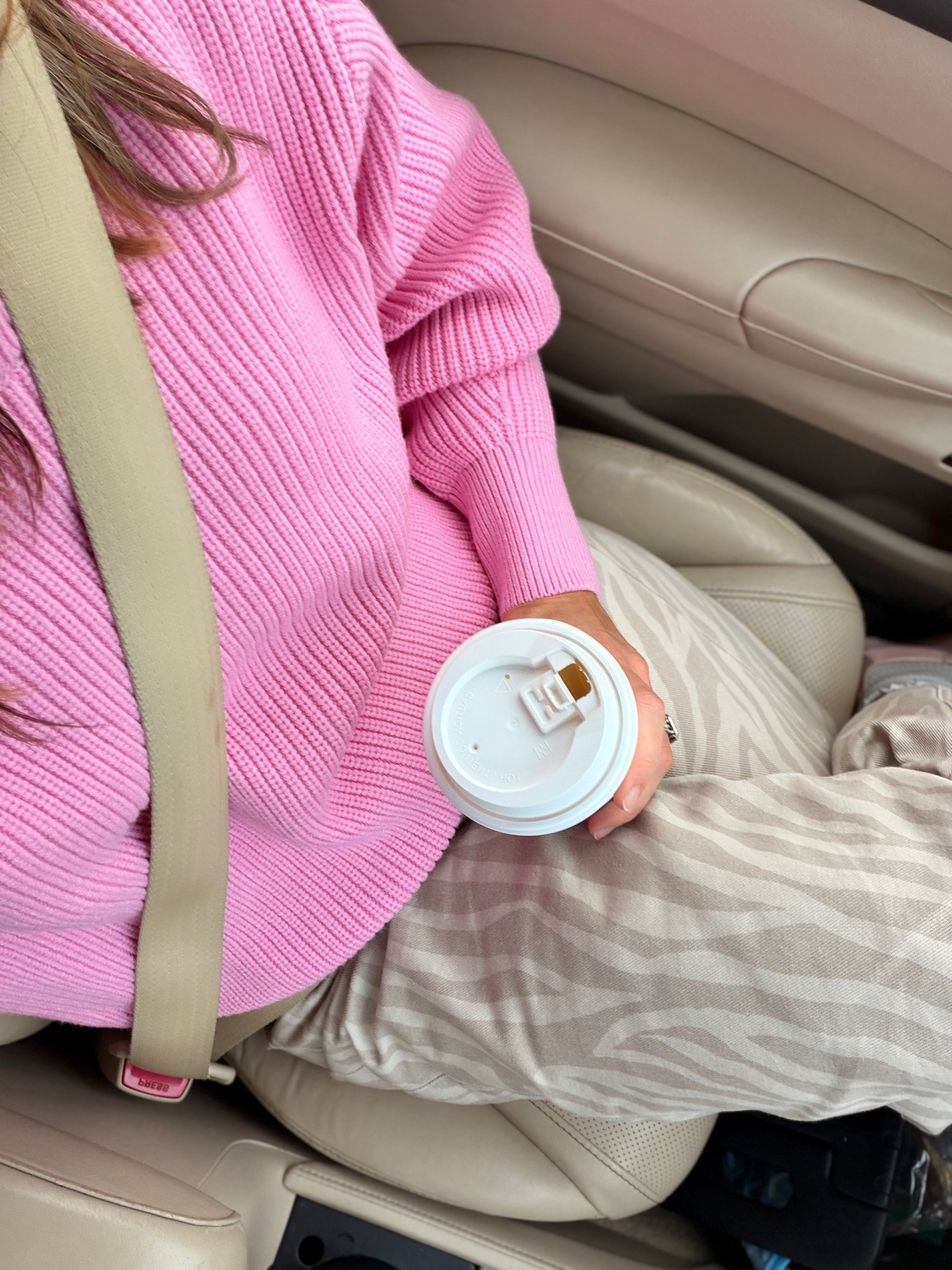 Trying to dress more colorfully to see if it improves my mood - this bubblegum pink sweater is SO comfy and I love this denim -