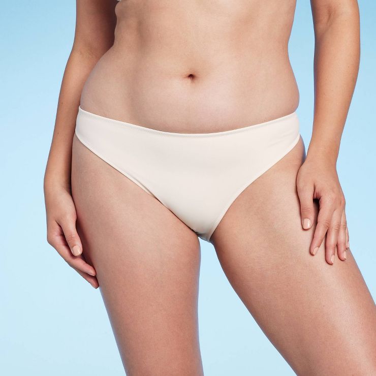 Women's Cheeky Bikini Bottom - Shade & Shore™ Off-White | Target