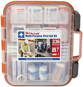 24/7 First Aid 336 Piece First Aid Kit, Orange | Amazon (US)