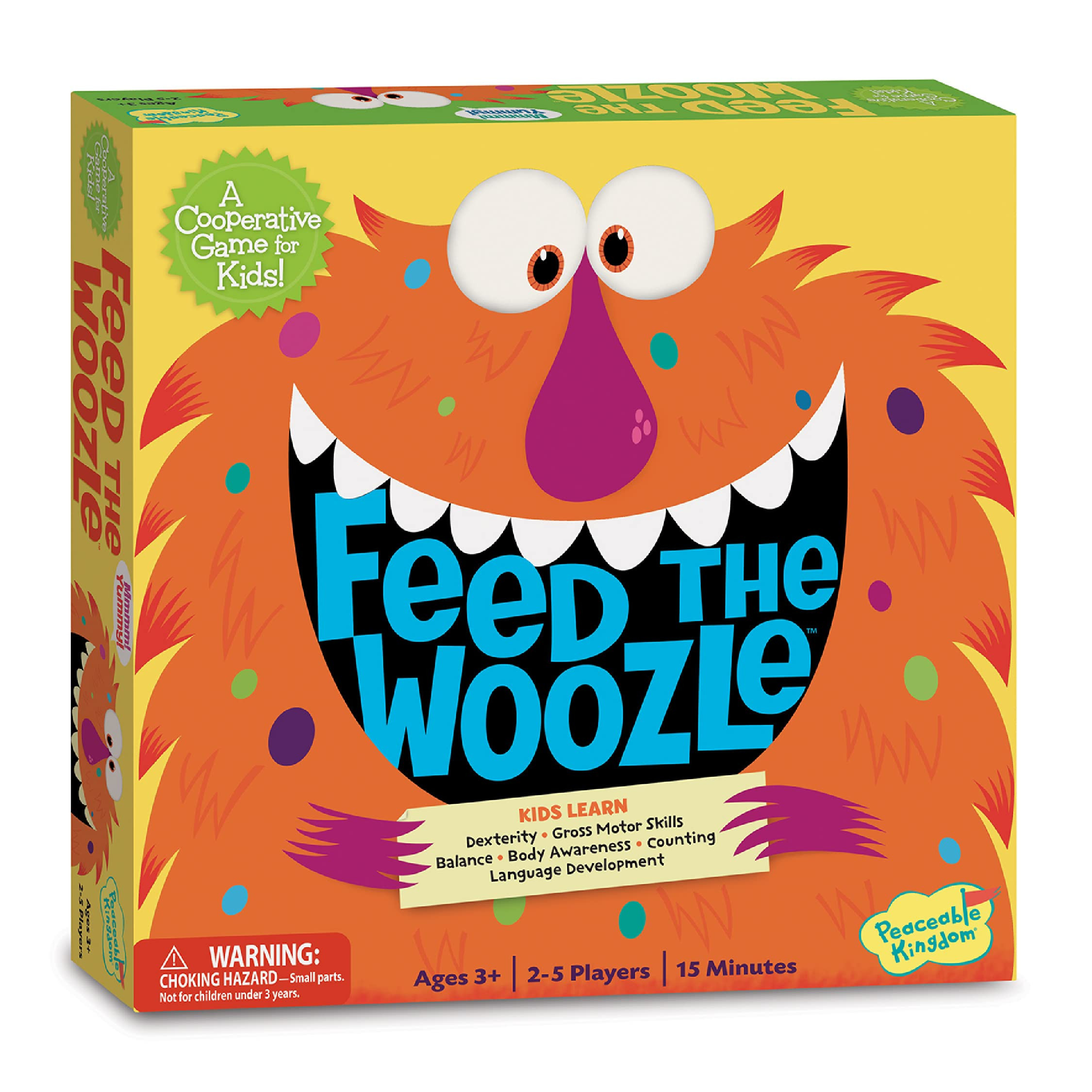 Peaceable Kingdom Feed The Woozle Cooperative Game for 2 to 5 Kids Ages 3+ - Learn Social Skills ... | Amazon (US)