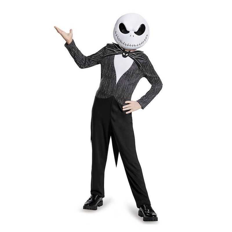 Kids' Disney The Nightmare Before Christmas Jack Skellington Classic Halloween Costume Jumpsuit | Target