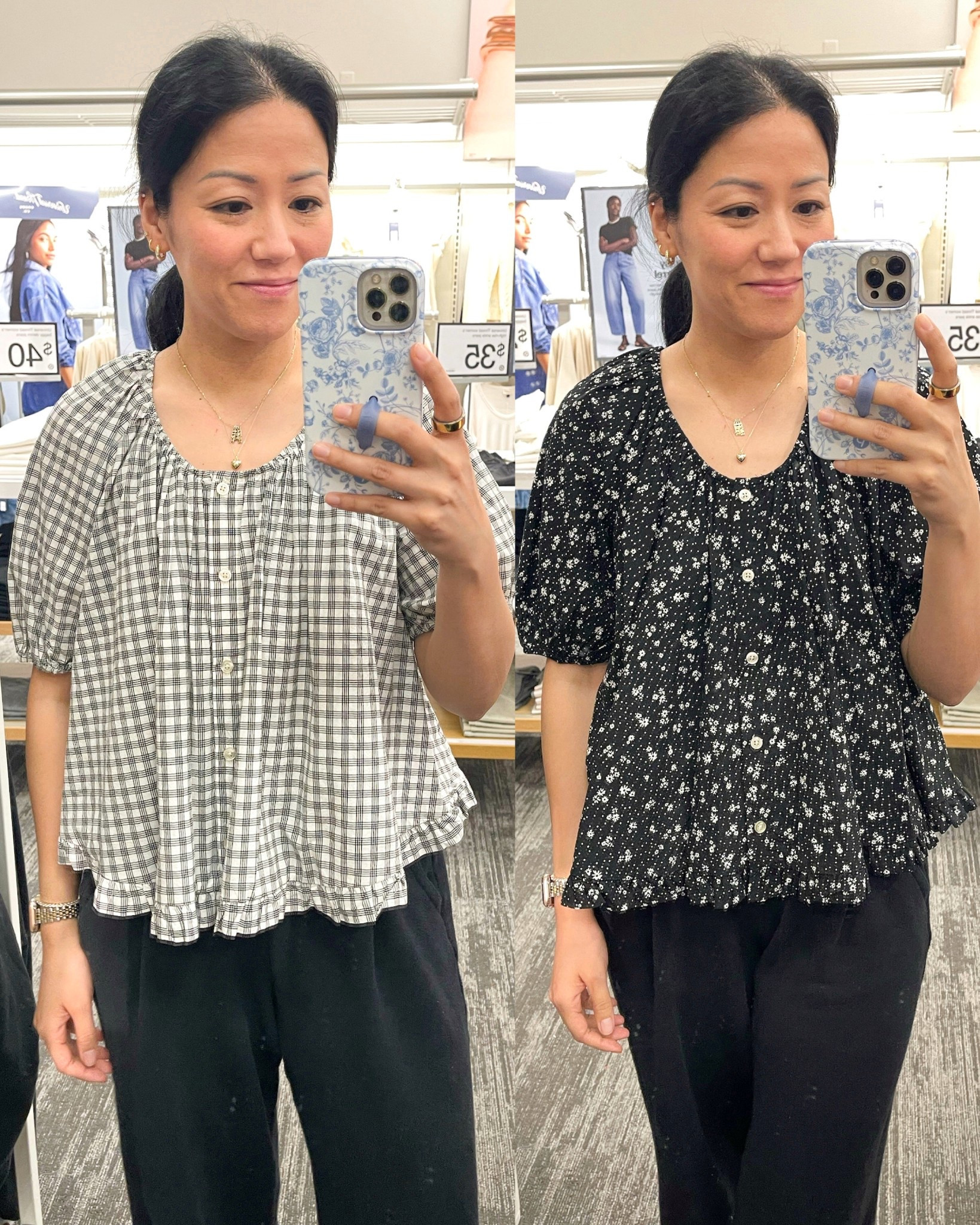 Size XS on left, size small on right (prefer XS)


#LTKSeasonal #LTKOver40 #LTKSaleAlert