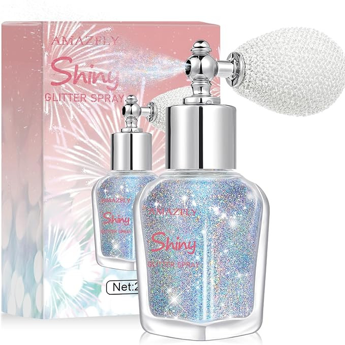 Hair and Body Glitter Spray, Shimmering Powder Sparkle Powder Makeup, Glitter Loose Sparkle Makeu... | Amazon (US)