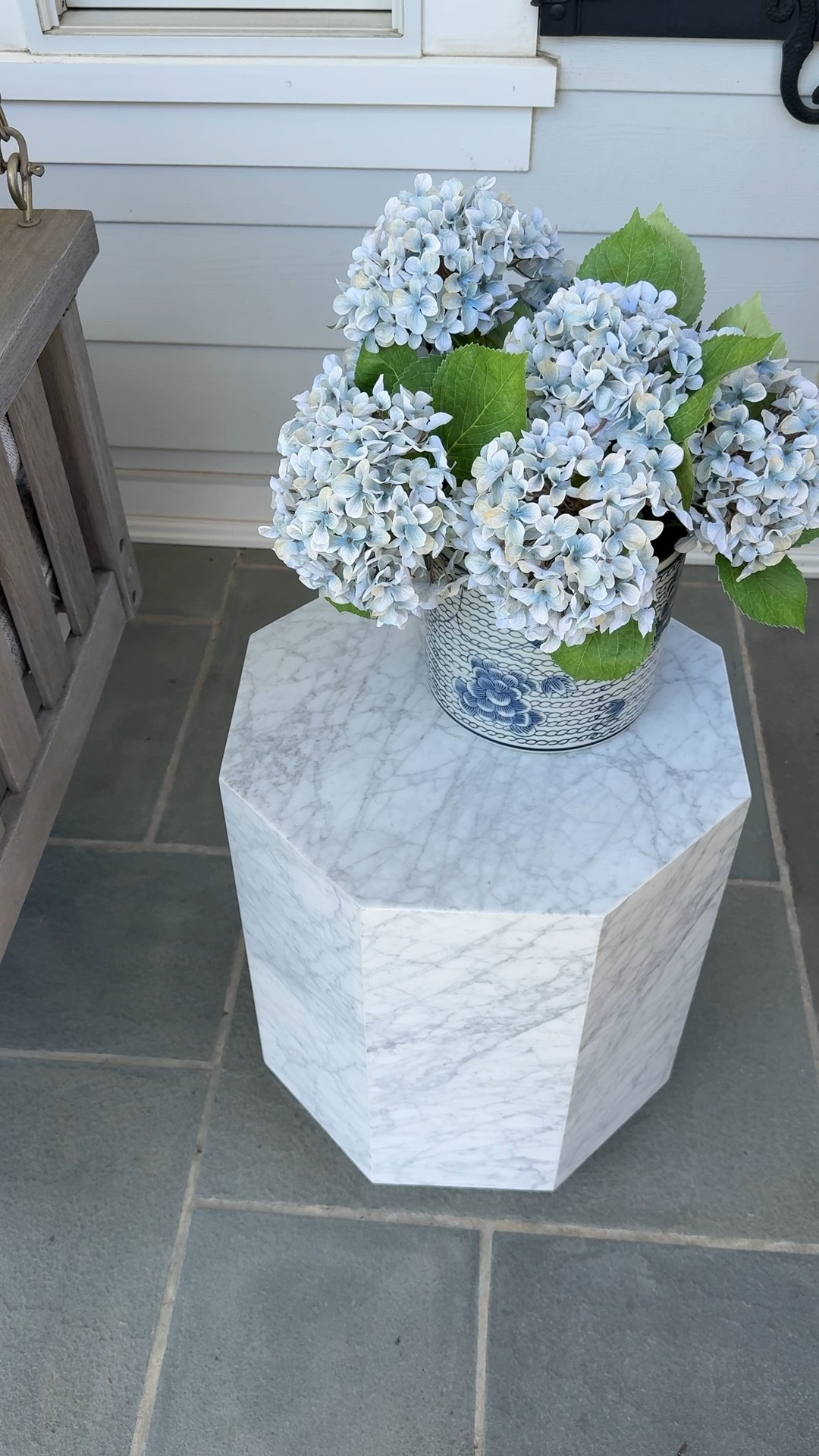 The prettiest marble outdoor side table from McGee & Co! Weather-resistant and such a beautiful design. Perfect spot for your morning cup of coffee! 

#LTKdayinmylife #LTKSeasonal #LTKHome