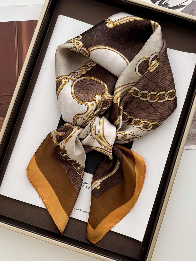 1pc Fashion Paisley Print Square Scarf,Women Bandana,Daily Wear Shawls Neckerchief Wrap Scarves Bandana Hair Hjiab Floral | SHEIN