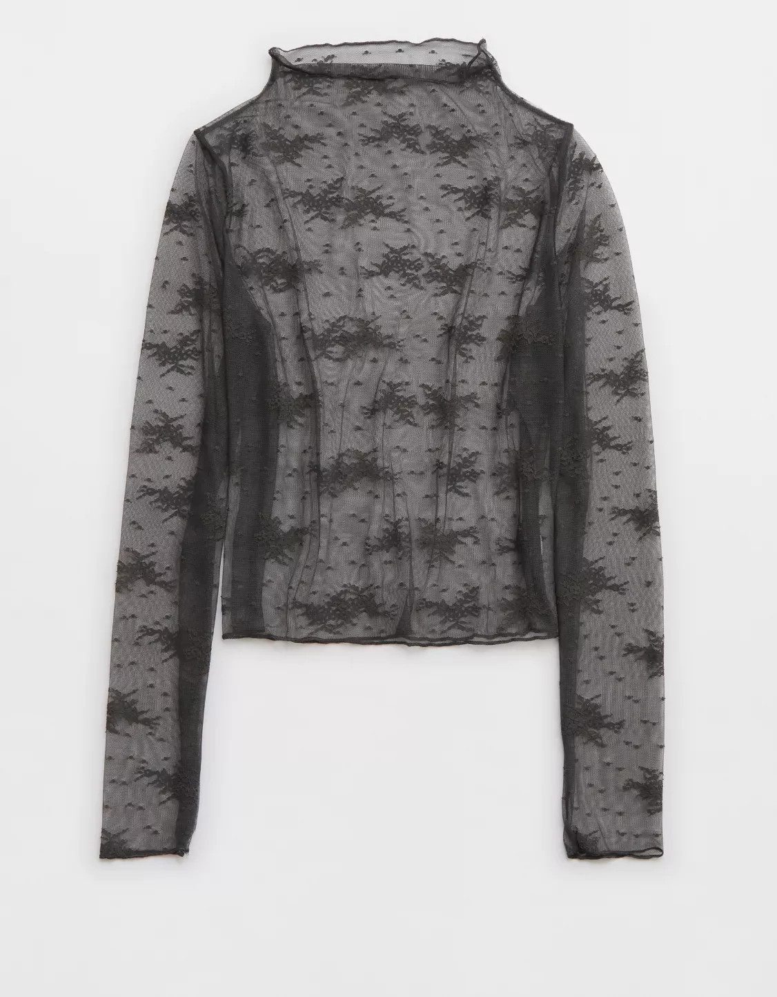 Aerie Level Up Lace Layering T-Shirt | Aerie