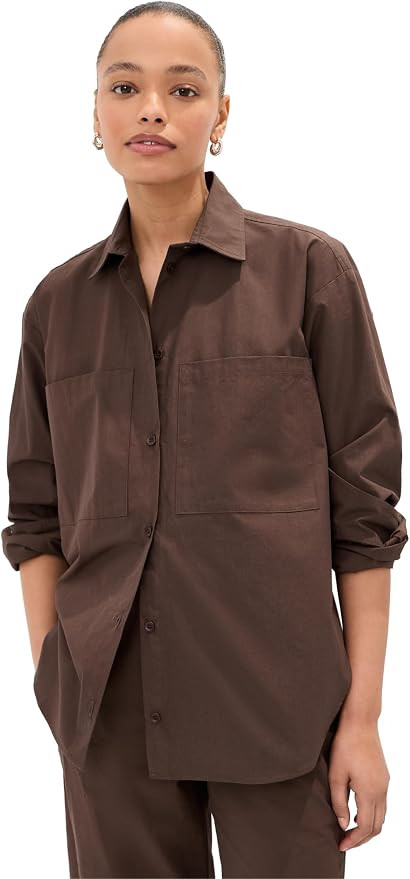 LE BOP Women's Teddy Buttondown | Amazon (US)