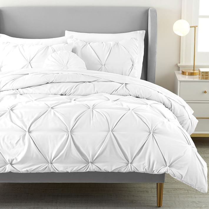 Microfiber Pintuck Comforter & Sham | Pottery Barn Teen