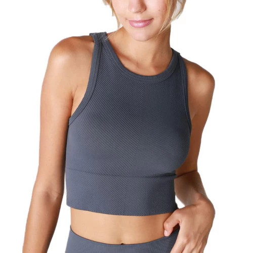 Women's NikiBiki High Neck Chevron Crop Tank Top | Scheels
