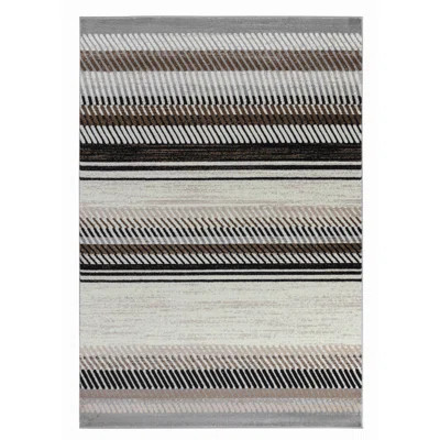 Rug Branch Modern Coastal Beige Brown Indoor Area Rug | Wayfair North America