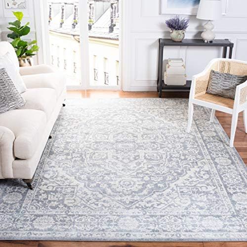 Safavieh Brentwood Collection BNT832F Medallion Distressed Non-Shedding Stain Resistant Living Ro... | Amazon (US)