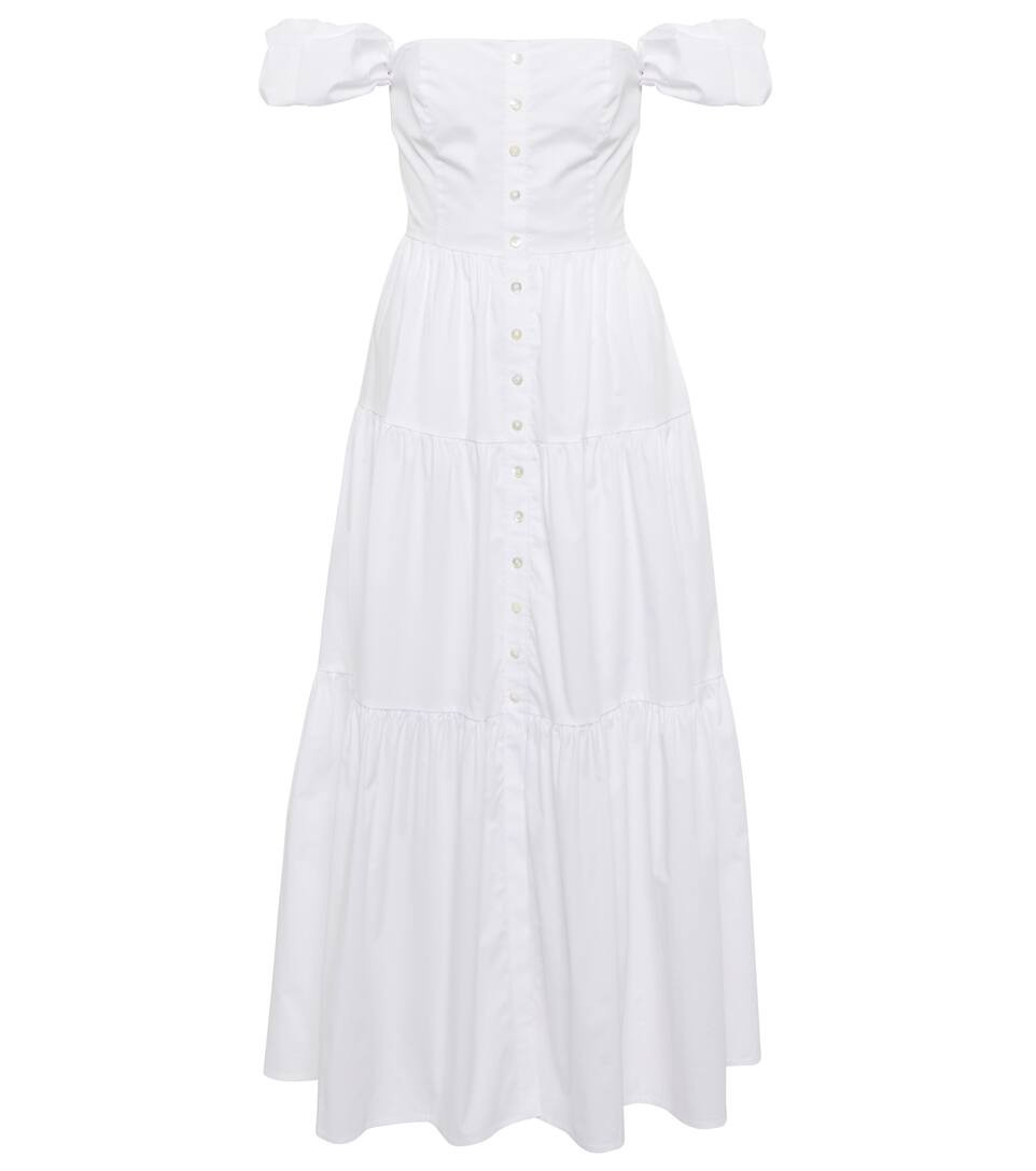 Elio off-shoulder cotton midi dress | Mytheresa (US/CA)