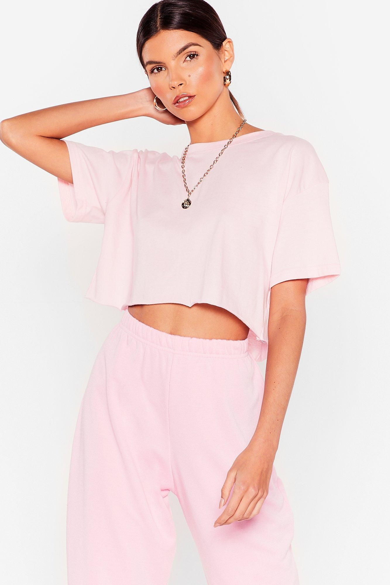 Nice 'N Easy Oversized Cropped Tee | Nasty Gal (US)