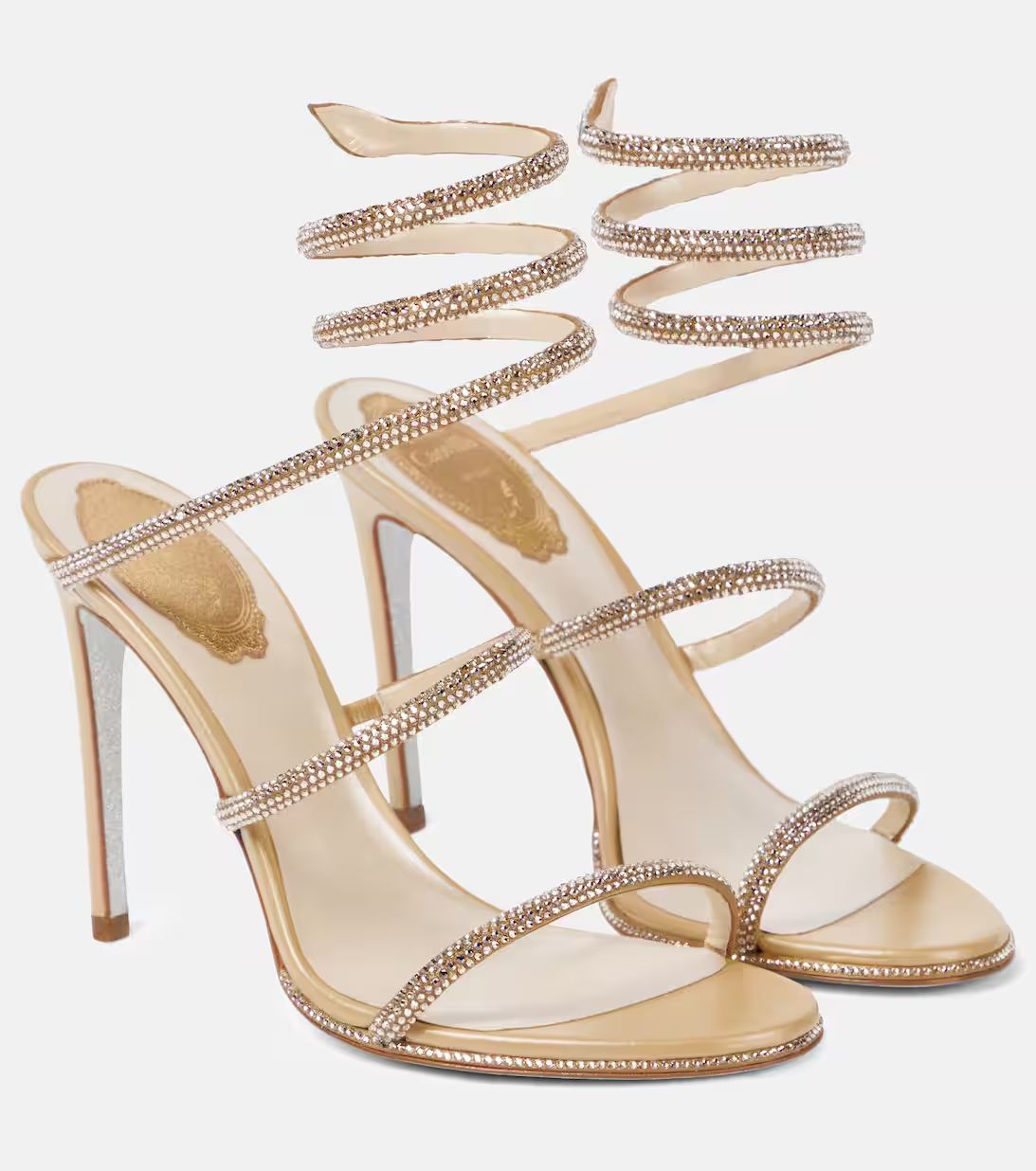Cleo embellished leather sandals | Mytheresa (US/CA)