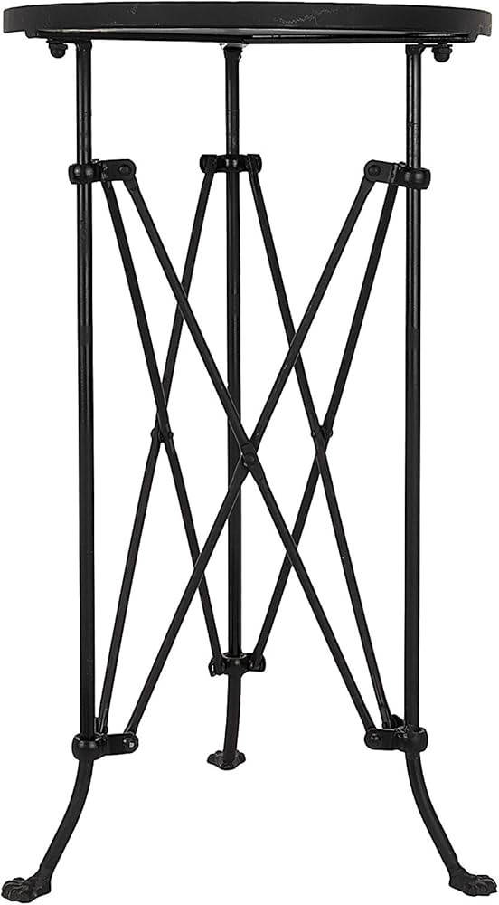 Creative Co-op EC0113 Round Metal Accent Table, 25", Black | Amazon (US)