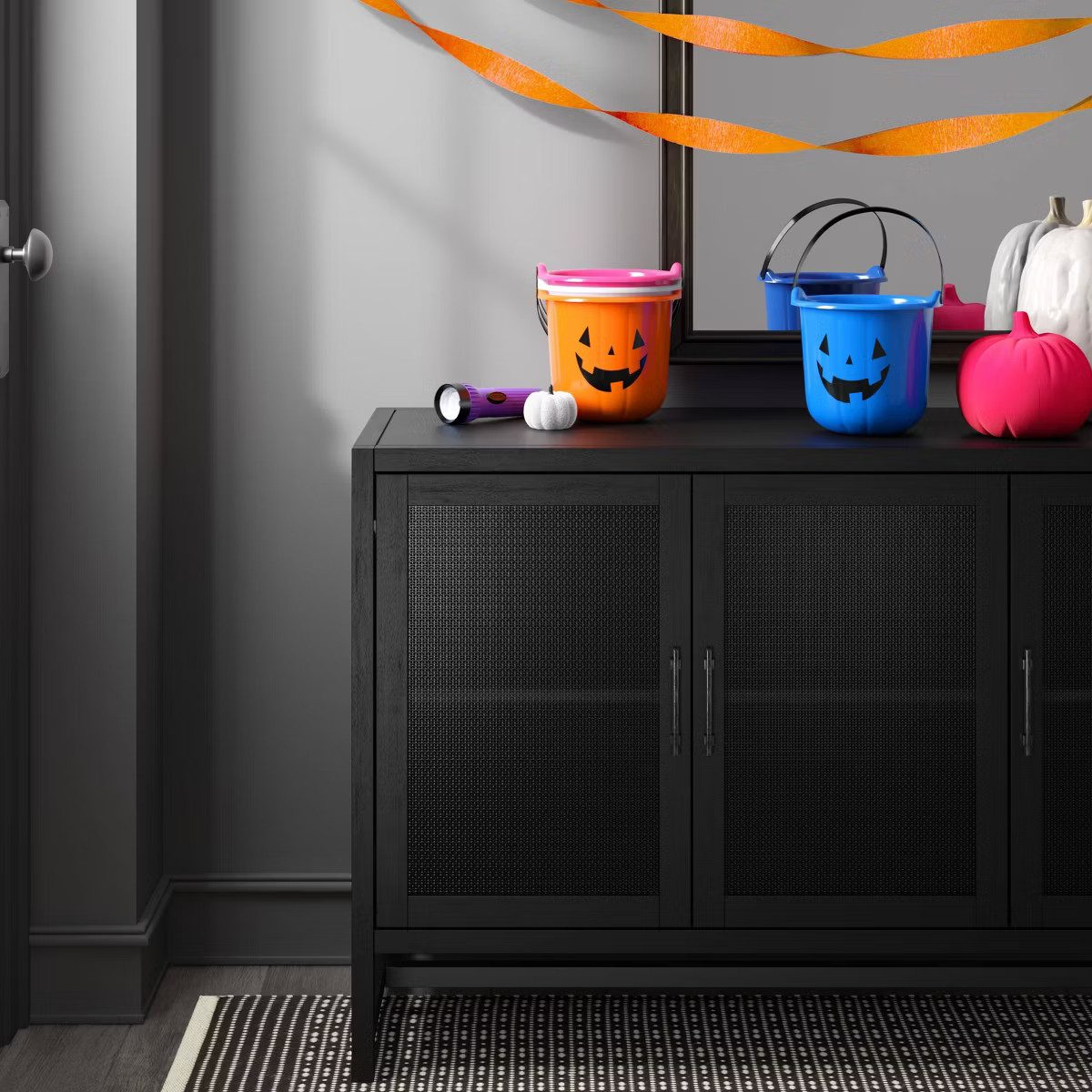Orange Pumpkin Stackable Halloween Trick or Treat Pail - Hyde and EEK! Boutique™: Jack-o'-Lante... | Target