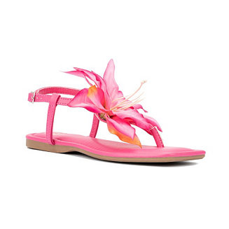 Women's Flower T-Strap Sandal - Macy's | Macy's