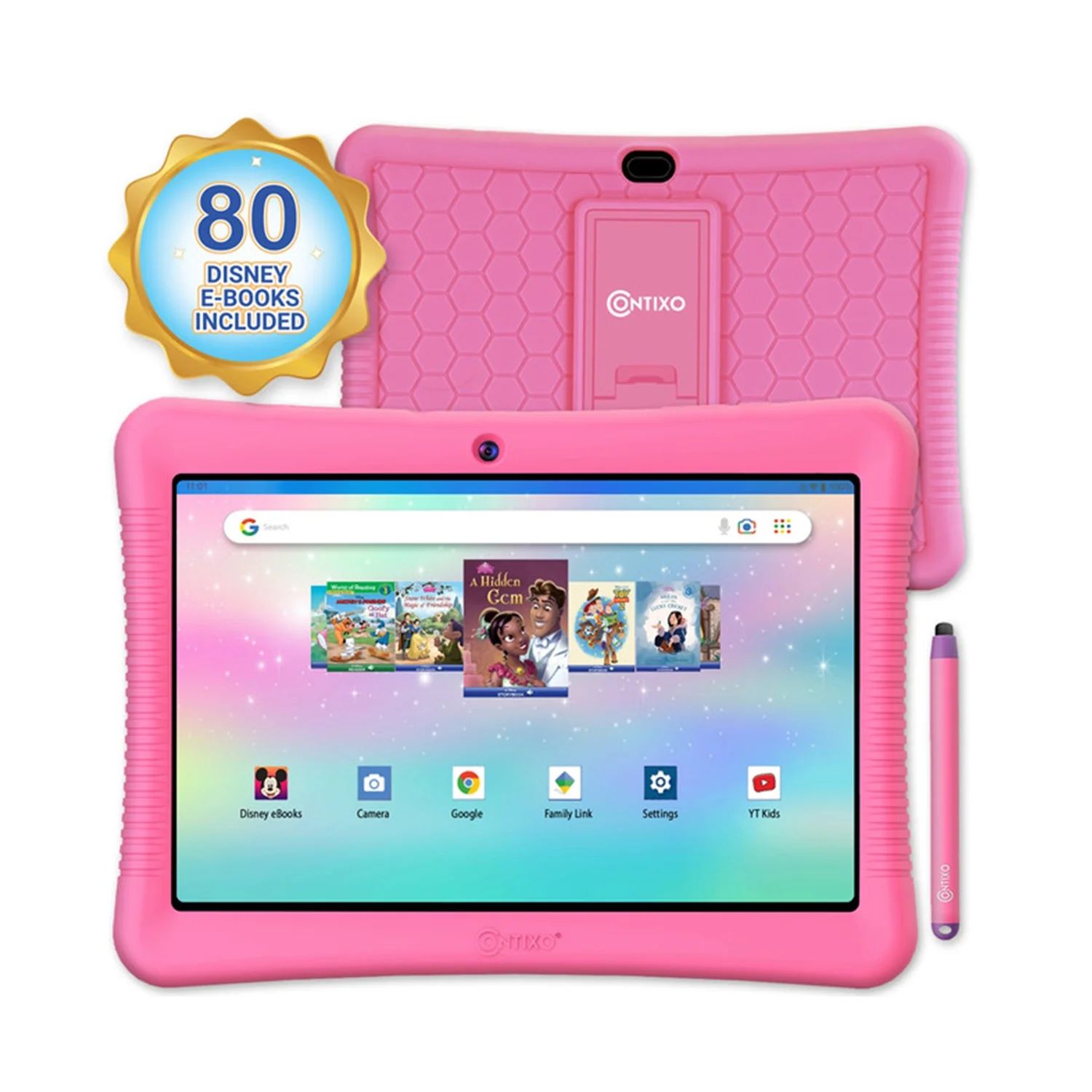 Contixo 10" Android Kids Tablet 64GB, Includes 80+ Disney Storybooks & Stickers, Kid-Proof Case w... | Walmart (US)
