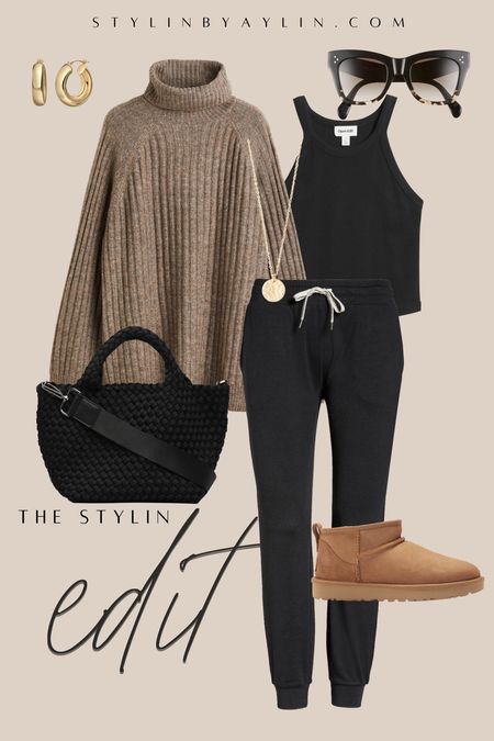 The Stylin Edit- casual style, athleisure, turtleneck sweater, booties, StylinByAylin 

#LTKSeasonal #LTKunder100 #LTKstyletip