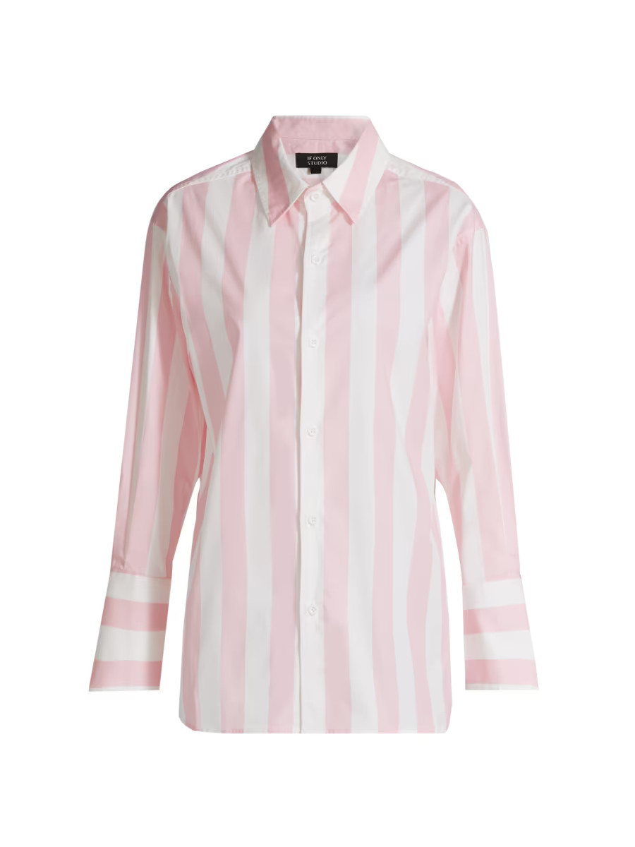 Cabana Stripe Cotton Shirt | Saks Fifth Avenue