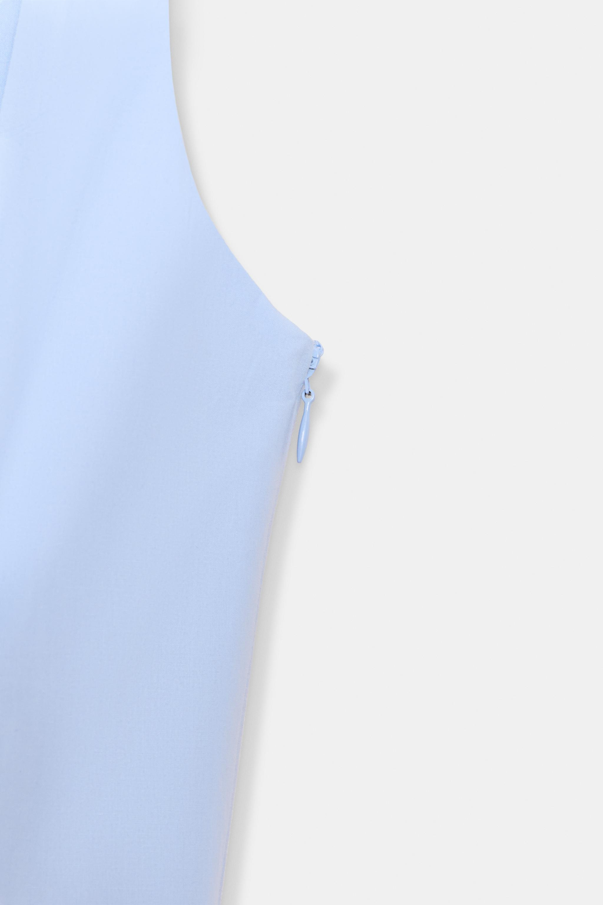 POPLIN GODET DRESS | Zara UK