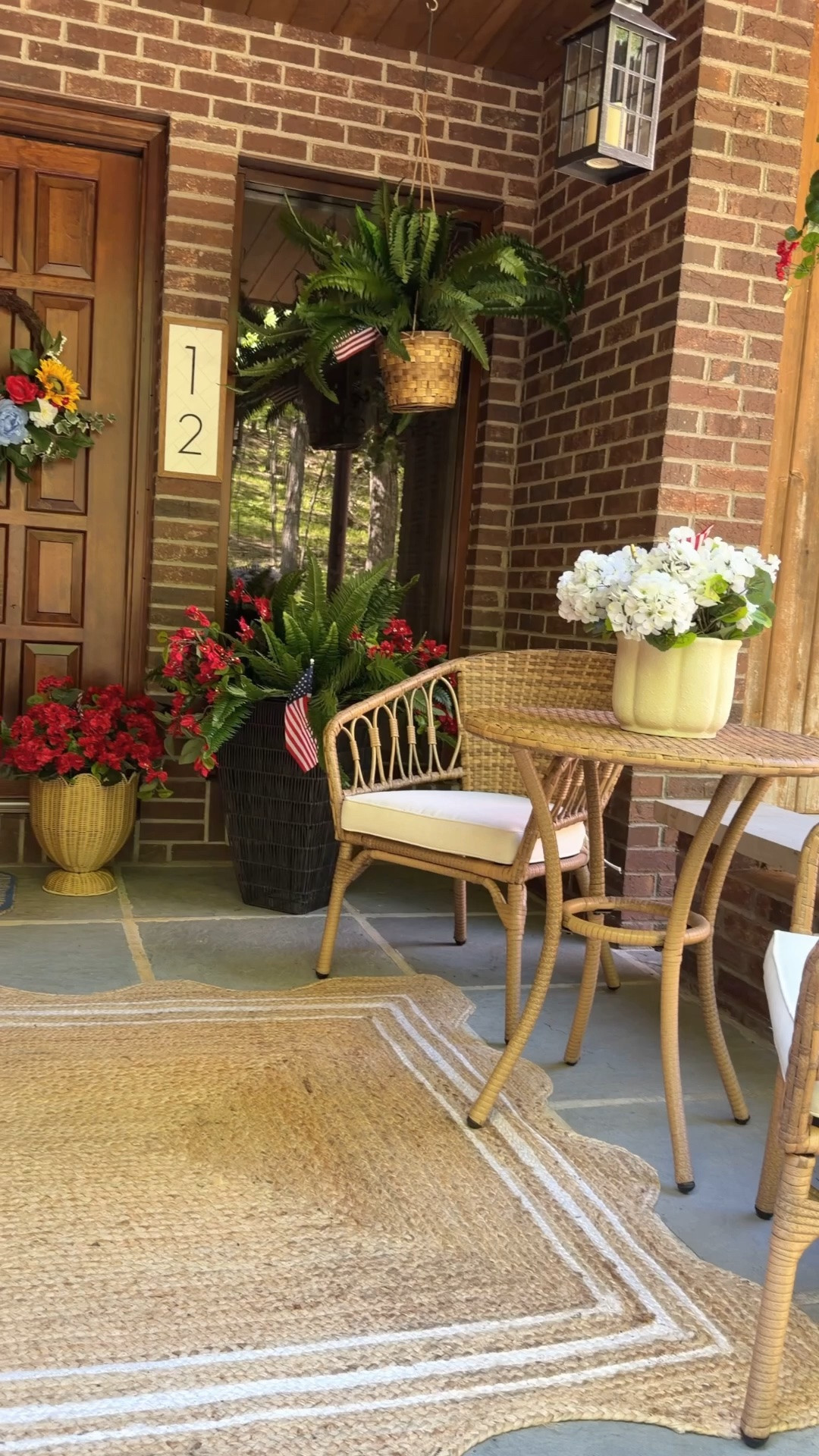 My summer front porch is finally coming together ☀️🌸 I added these beautiful faux flowers from @NearlyNatural and I can’t get over how realistic they look. They bring the perfect pop of color to the porch without any maintenance, which makes decorating for the season so easy. #NearlyNatural #FrontPorchDecor #SummerPorch #PorchStyling #FauxFlowers #OutdoorDecor #SummerDecor

#LTKSeasonal #LTKHome