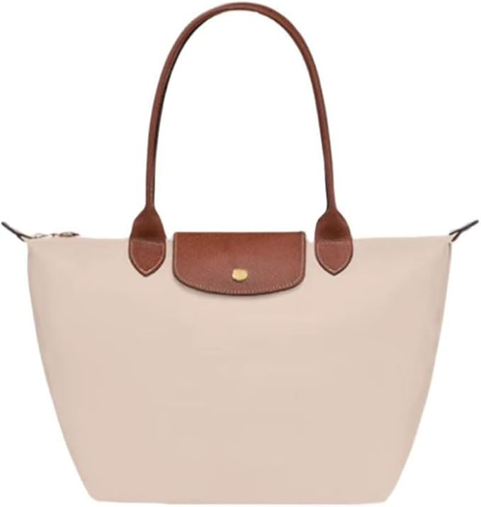 Women's Nylon Tote Bag, Large Capacity Waterproof Shoulder Bags, Spacious Handbag with Metal Zipp... | Amazon (US)