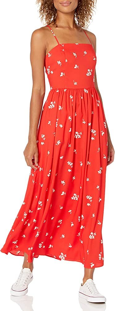 Amazon Brand - Goodthreads Women's Georgette Smock-Back Cami Maxi Dress | Amazon (US)