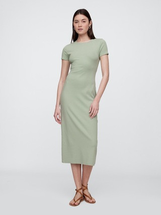 Cutout Maxi T-Shirt Dress | Gap Factory