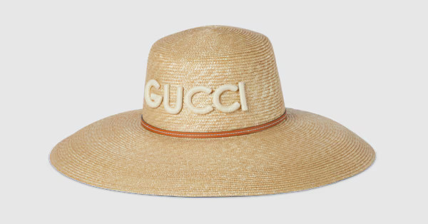 Gucci Straw wide-brim hat | Gucci (US)