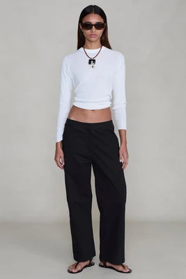 Chan Luu Back Snap Straight Leg Pant Black - Back Snap Straight Leg Pant Black | Shop.app