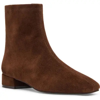 Blondo Ramon Leather Bootie in Choc Suede at Nordstrom, Size 7 | Nordstrom