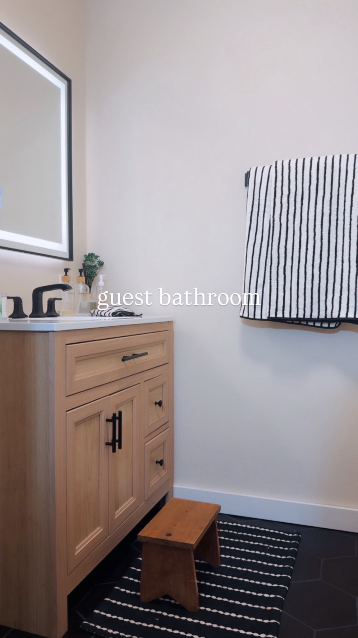 Guest bathroom 
Modern 

#LTKHome #LTKSaleAlert #LTKdayinmylife