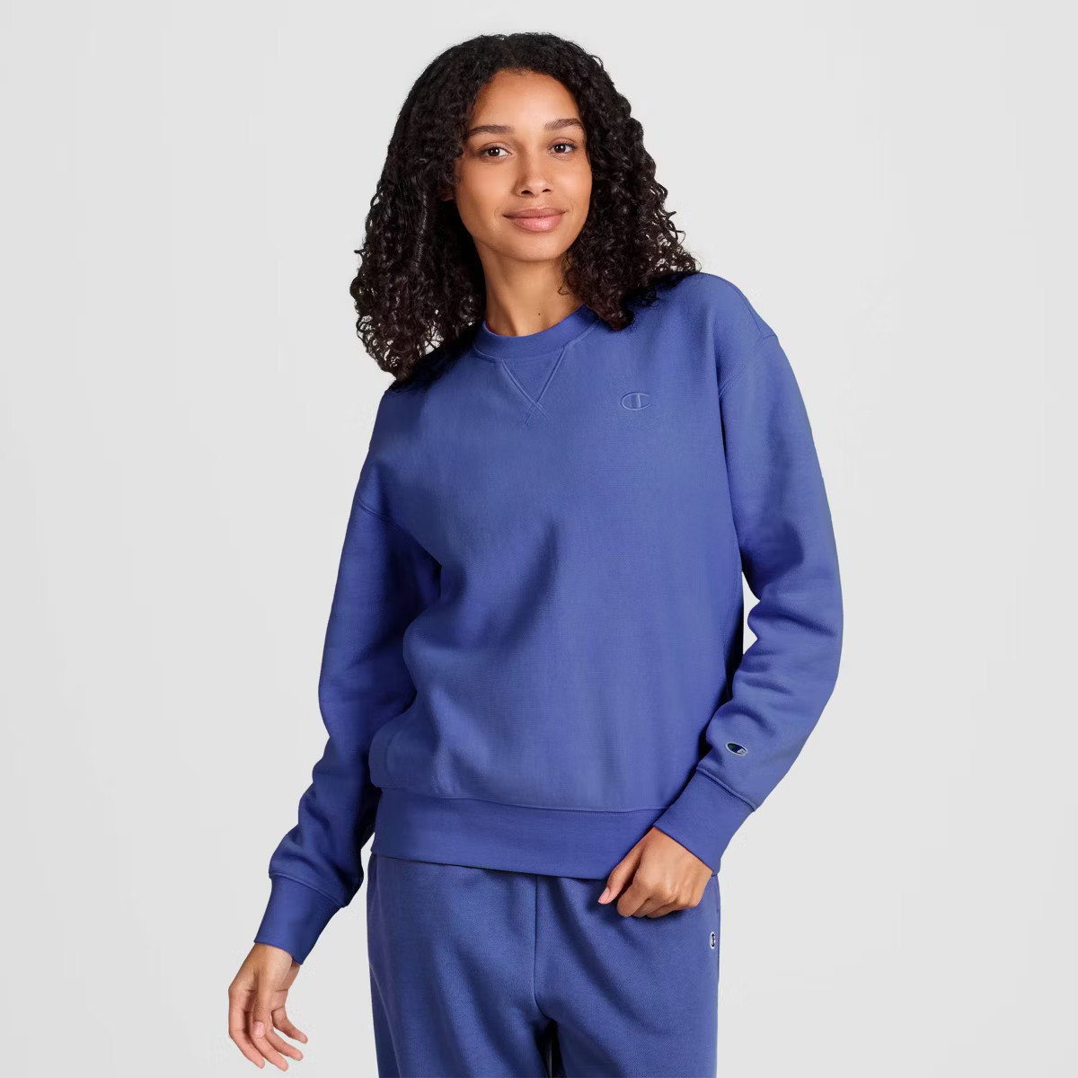 Champion Women's Fleece Pullover Sweatshirt - Blue XS | Target