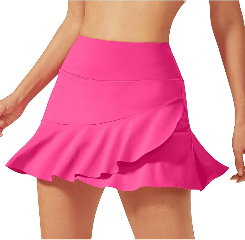G4Free 15"/20" Tennis Skirts for Women Golf Skirts Skorts with Pockets Pleated High Waist Athleti... | Amazon (US)